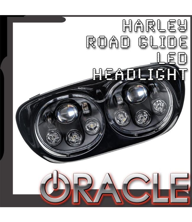 Oracle Lighting ORACLE Harley Road Glide Replacement LED Headlight - Black
