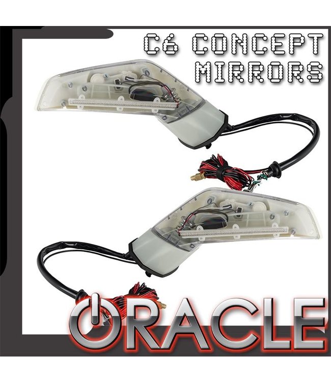 Oracle Lighting ORACLE Chevy Corvette C6 Concept Side Mirrors w/ SIRIUS/XM Satellite Antenna