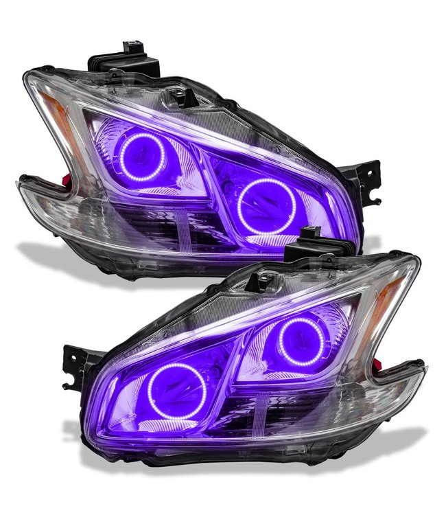 Oracle Lighting 2009-2013 Nissan Maxima Pre-Assembled Head Lights - (Non-HID) - Chrome