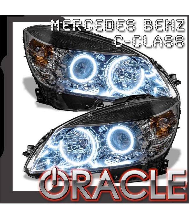 Oracle Lighting 2008-2011 Mercedes Benz C-Class Pre-Assembled Head Lights - Black