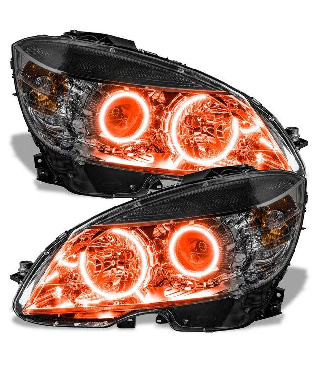 Oracle Lighting 2008-2011 Mercedes Benz C-Class Pre-Assembled Head Lights - Black