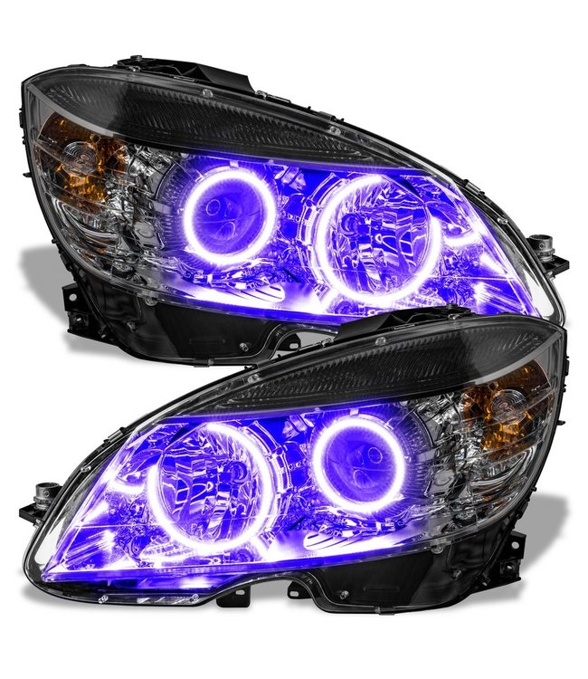 Oracle Lighting 2008-2011 Mercedes Benz C-Class Pre-Assembled Head Lights - Black