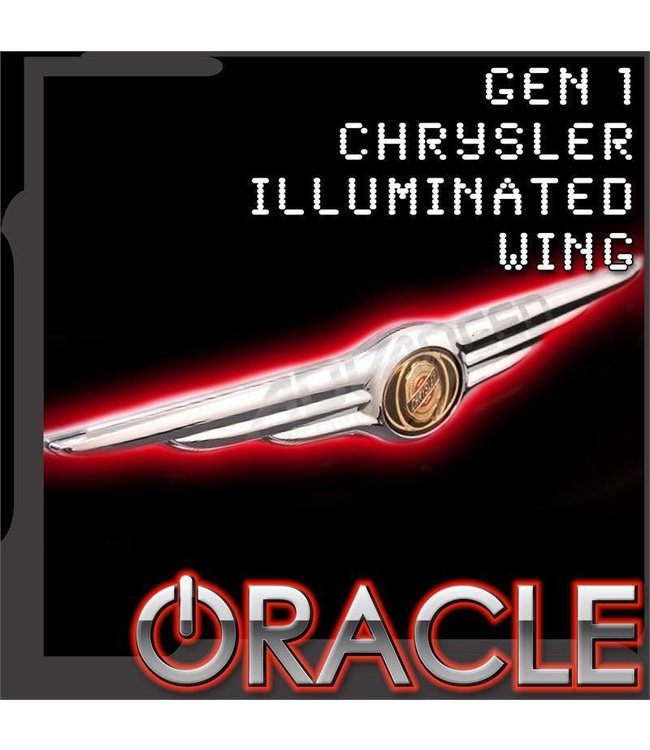 Oracle Lighting ORACLE  Gen 1 Chrysler Illuminated Rear Wing Emblem - Single Intensity