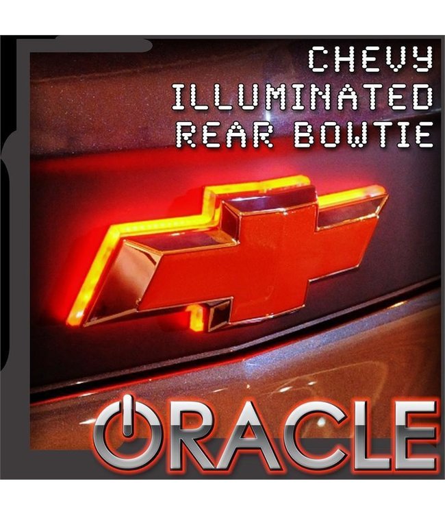 Oracle Lighting 2010-2013 Chevy Illuminated LED Rear Bowtie Emblem (Metallic) - Dual Intensity