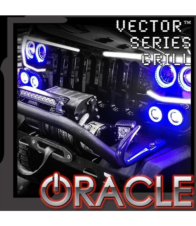 Oracle Vector Jeep Wrangler Jk Grill Led Halo Kit Fxbrands