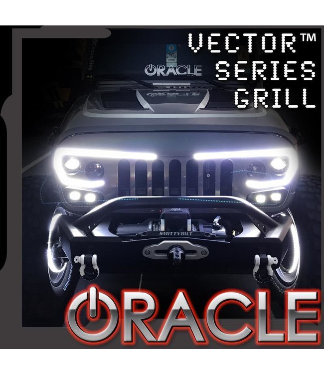 Oracle Lighting ORACLE Lighting VECTOR™ PRO-SERIES Full LED Grill - Jeep Wrangler JK