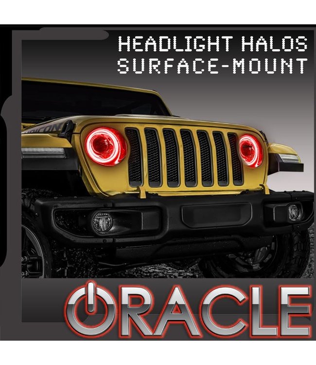 Oracle Lighting 2018-2019 Jeep Wrangler JL ORACLE Head Light Halo Kit - Waterproof