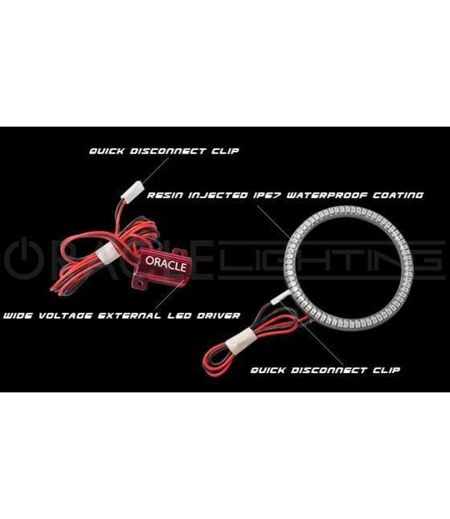 Oracle Lighting 1997-2006 - Jeep Wrangler TJ ORACLE LED Head Light Halo Kit - Waterproof
