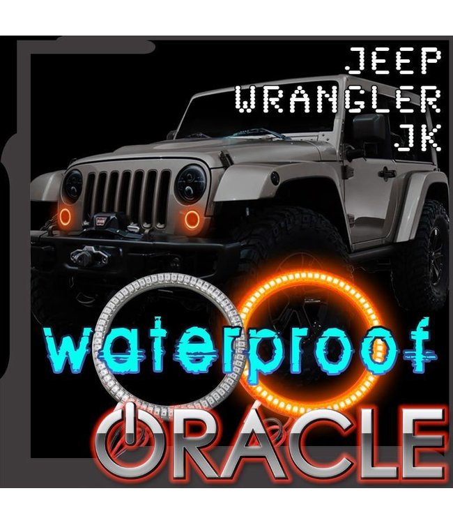 2007-2017 Jeep Wrangler JK ORACLE LED Turn Signal Halo Kit - Waterproof -  FXbrands .