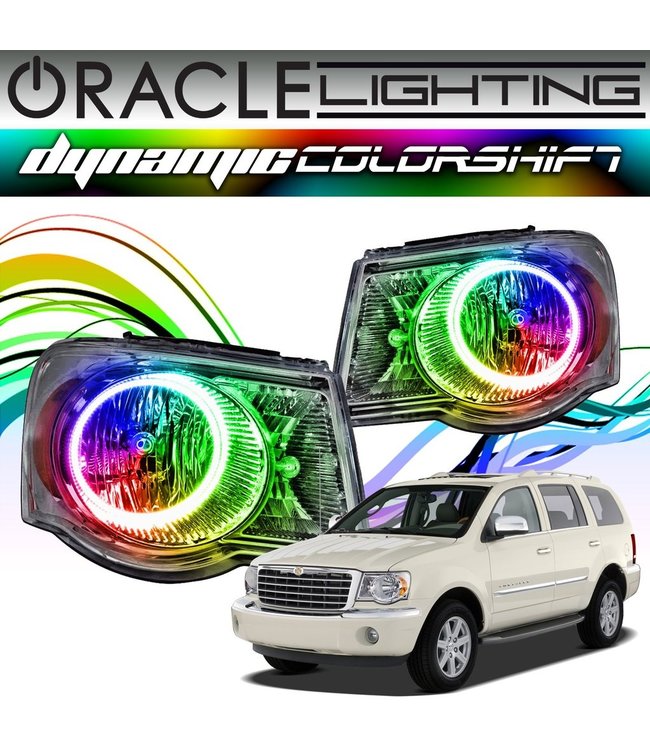 Oracle Lighting 2007-2009 Chrysler Aspen ORACLE Dynamic ColorSHIFT Head Light Halo Kit