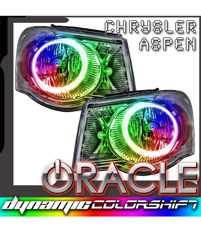 Oracle Lighting 2007-2009 Chrysler Aspen ORACLE Pre-Assembled Headlights - Dynamic ColorSHIFT