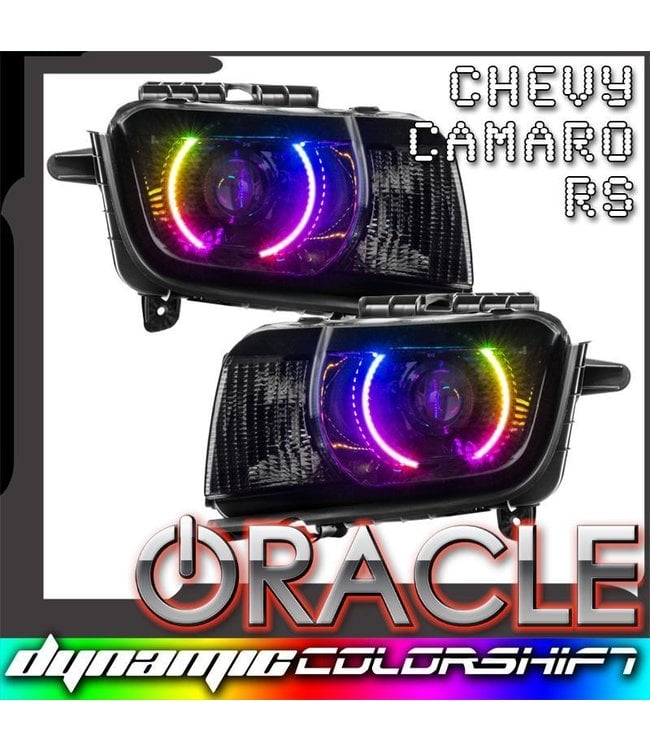 Oracle Lighting 2010-2013 Chevrolet Camaro RS ORACLE Pre-Assembled Headlights - Dynamic ColorSHIFT