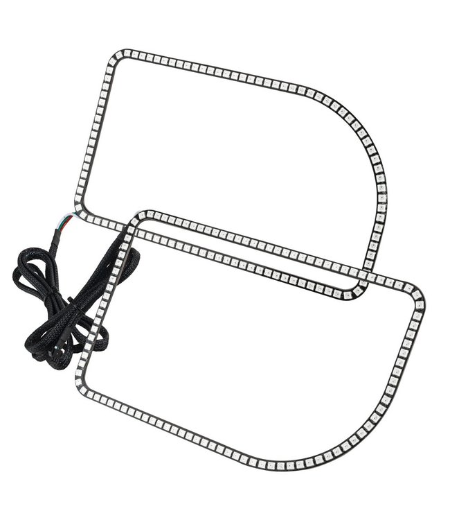 Oracle Lighting 2011-2016 Ford F250/350 ORACLE Dynamic ColorSHIFT Head Light Halo Kit - (Square Ring Design)