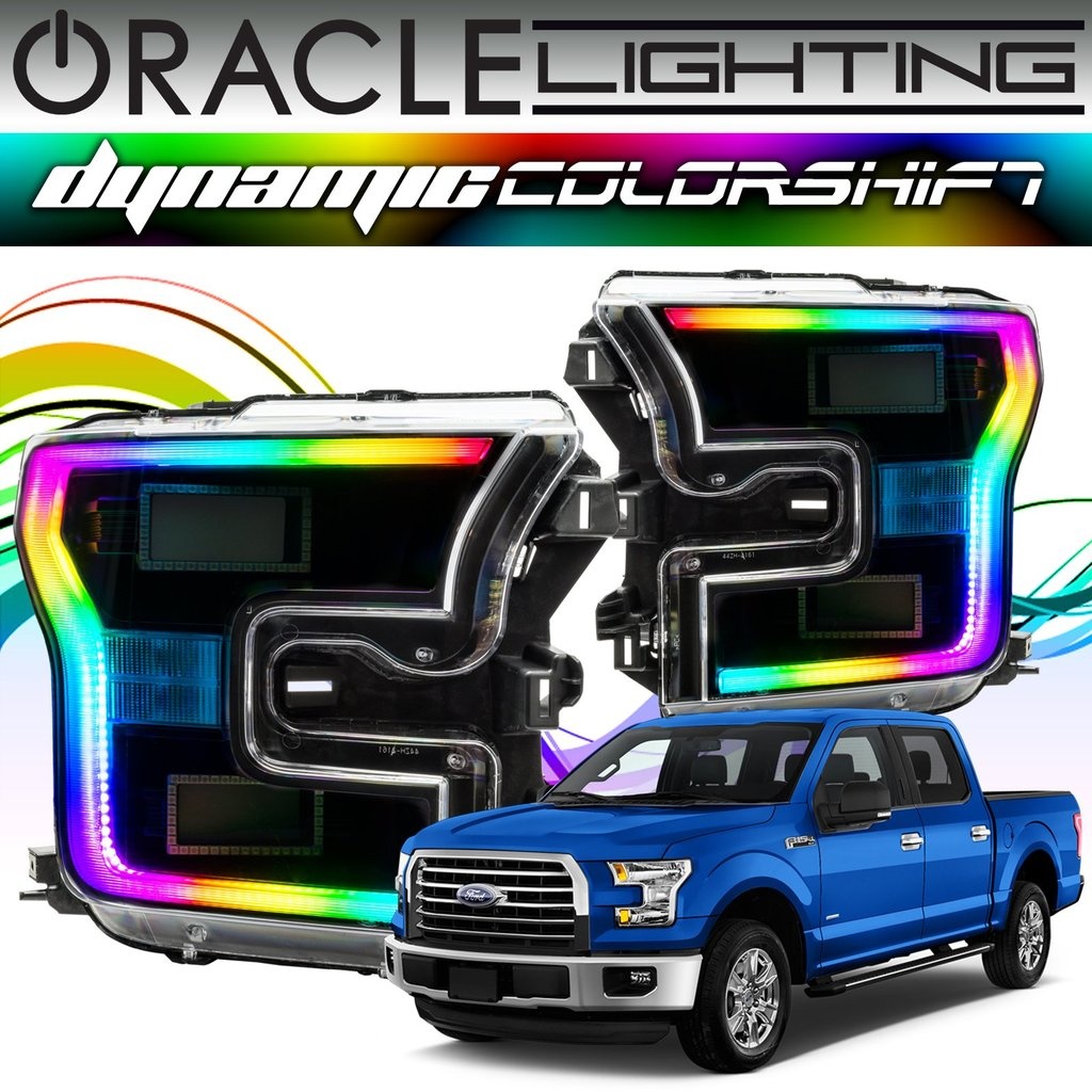 2017 Ford F150 Oracle Dynamic Colorshift Drl Halo Kit 2017 Ford F150 Oracle Dynamic Colorshift Drl Halo Kit