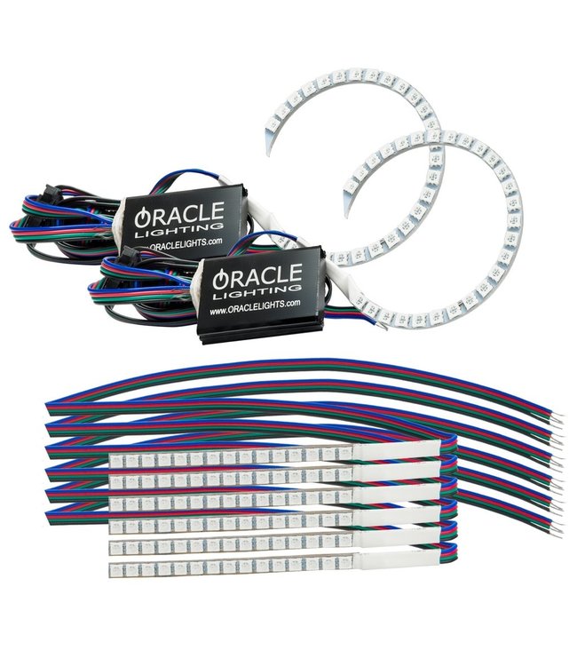 Oracle Lighting Ford Mustang 2018-2019 ORACLE ColorSHIFT Halo Kit w/ DRL