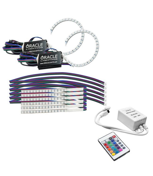 Oracle Lighting Ford Mustang 2018-2019 ORACLE ColorSHIFT Halo Kit w/ DRL