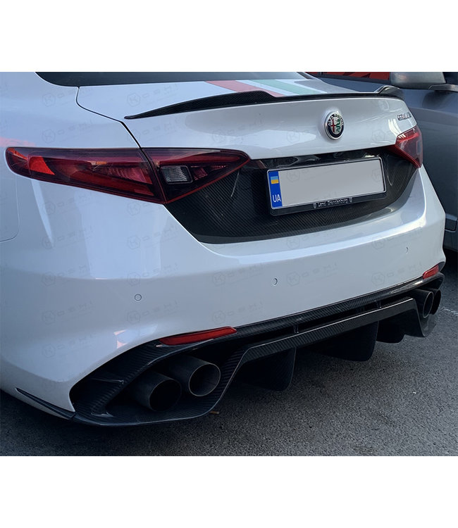 Koshi Group Alfa Romeo Giulia Central Back Trim License Plate