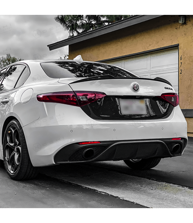 Koshi Group Alfa Romeo Giulia Central Back Trim License Plate