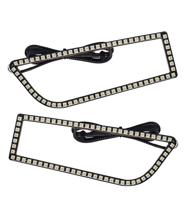 Oracle Lighting 2014-2021 Polaris RZR 900/1000 Turbo ORACLE Dynamic RGB+A Sequential Turn Signal Headlight Halo Kit