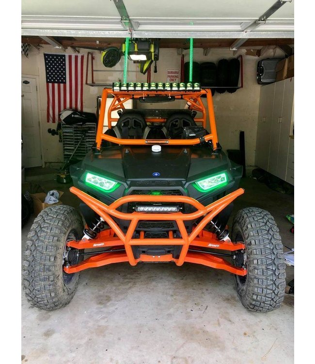 Oracle Lighting 2014-2021 Polaris RZR 900/1000 Turbo ORACLE Dynamic RGB+A Sequential Turn Signal Headlight Halo Kit