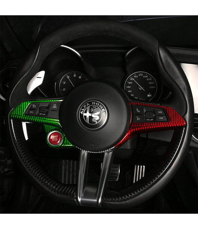 Koshi Group Alfa Romeo Giulia QV / Stelvio QV Steering Wheel Trim