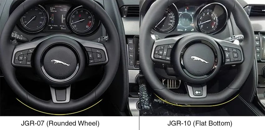 Red Carbon Fiber Steering Wheel Bottom Panel Sticker For Jaguar F-TYPE  2013-22