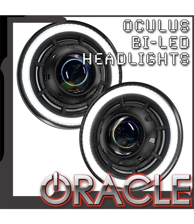 Oracle Lighting ORACLE Lighting OCULUS™ 7" BI-LED Projector Headlights for Jeep Wrangler JK