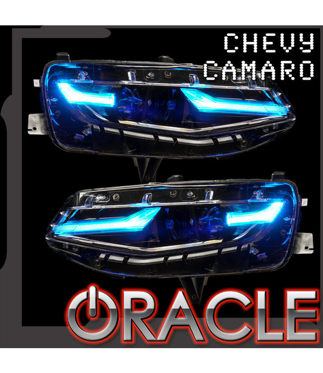 2019-2024 Chevrolet Camaro RGBW LED DRL Prebuilt Headlights & Fog