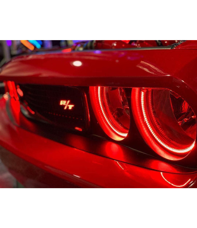 Oracle Lighting 2008-2014 Dodge Challenger ORACLE Dynamic ColorSHIFT Head Light Halo Kit - Surface Mount