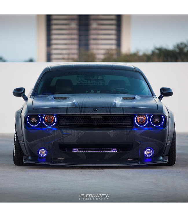 Oracle Lighting 2008-2014 Dodge Challenger ORACLE Dynamic ColorSHIFT Head Light Halo Kit - Surface Mount