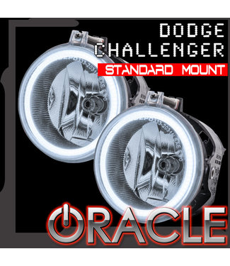 Oracle Lighting 2008-2014 Dodge Challenger ORACLE LED Fog Light Halo Kit - Standard Mount