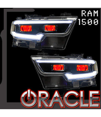 Oracle Lighting ORACLE Lighting 2019-2024 RAM 1500 ColorSHIFT® RGB Headlight Demon Eye Kit - LED Projector Headlights