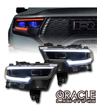 Oracle Lighting ORACLE Lighting 2019-2024 RAM 1500 ColorSHIFT® RGBW+A Headlight DRL Upgrade Kit - Projector LED Headlights