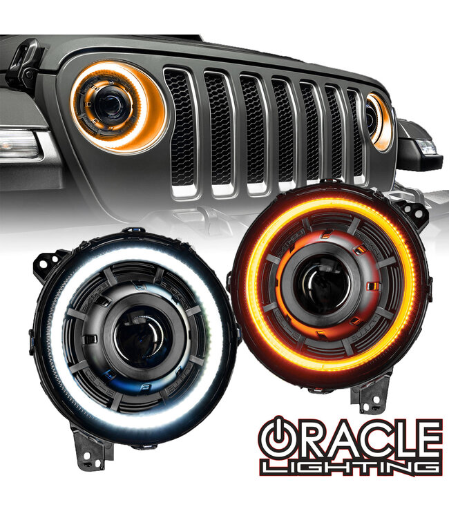 Oracle Lighting ORACLE Lighting OCULUS™ Switchback BI-LED Projector Headlights for Jeep JL/ Gladiator JT