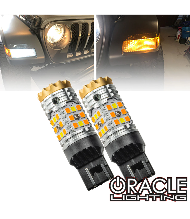 Oracle Lighting ORACLE 7443-CK (PAIR)LED Switchback High Output Can-Bus LED Bulbs