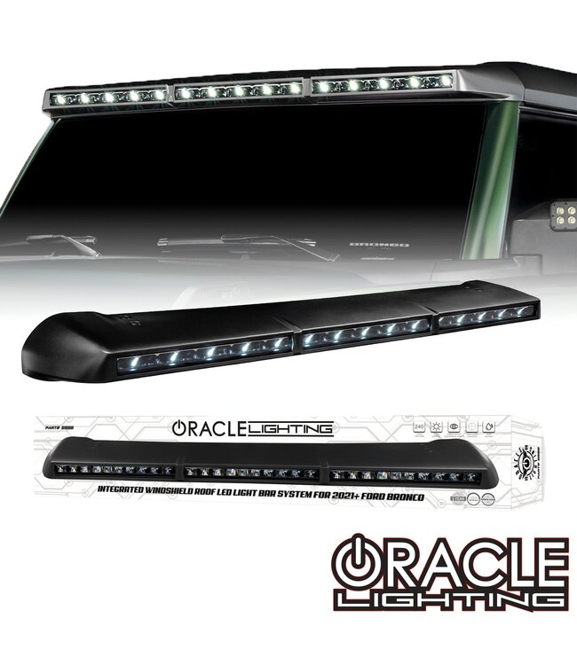 Oracle Lighting ORACLE Lighting Integrated Windshield Roof LED Light Bar System for 2021+ Ford Bronco