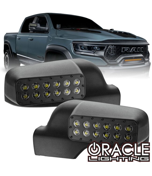 Oracle Lighting ORACLE Lighting 2019-2024 RAM 1500 DT LED Off-Road Side Mirror Ditch Lights