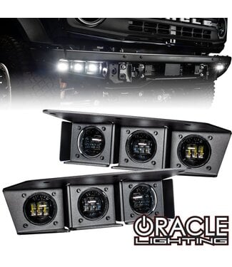 Oracle Lighting ORACLE Lighting 2021-2024 Ford Bronco Triple LED Fog Light Kit for Steel Bumper