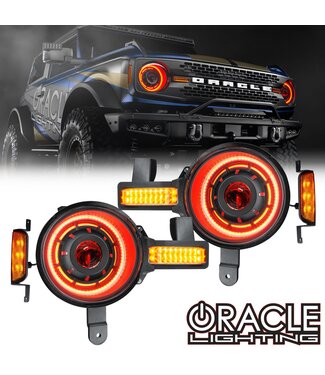 Oracle Lighting ORACLE Lighting Oculus™ Bi-LED Projector Headlights for 2021+ Ford Bronco - ColorSHIFT® LED