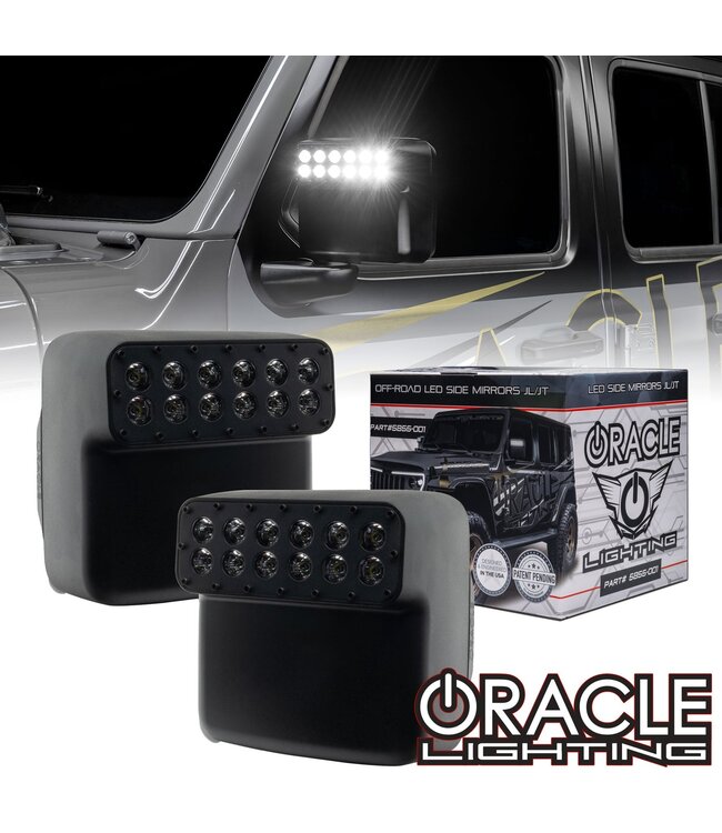 Oracle Lighting ORACLE Lighting LED Off-Road Side Mirrors for Jeep Wrangler JL / Gladiator JT