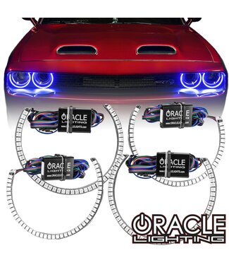 Oracle Lighting ORACLE Lighting 2015-2023 Dodge Challenger Surface Mount LED Headlight Halo Kit