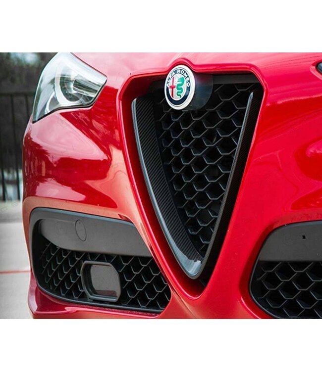 Koshi Group Alfa Romeo Giulia Front V Shield Emblem Grill Frame - Frame only