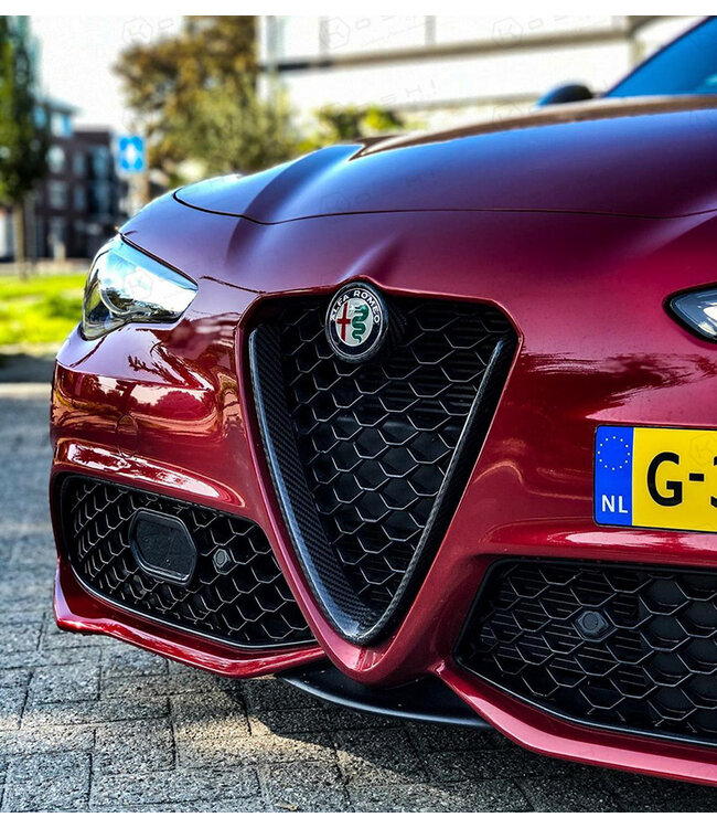 Koshi Group Alfa Romeo Giulia Front V Shield Emblem Grill Frame - Frame only