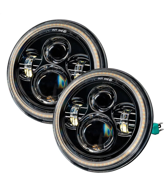 Oracle Lighting 2007-2018 Jeep Wrangler JK Switchback LED Halo Headlights
