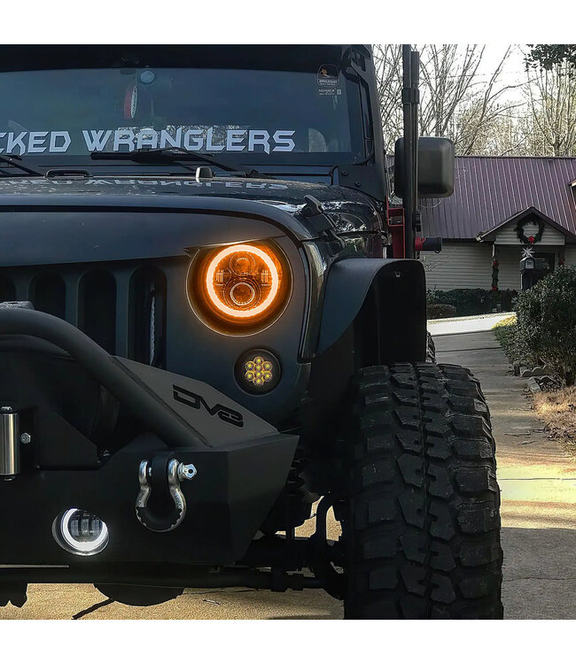 Oracle Lighting 2007-2018 Jeep Wrangler JK Switchback LED Halo Headlights