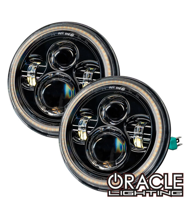 Oracle Lighting 2007-2018 Jeep Wrangler JK Switchback LED Halo Headlights