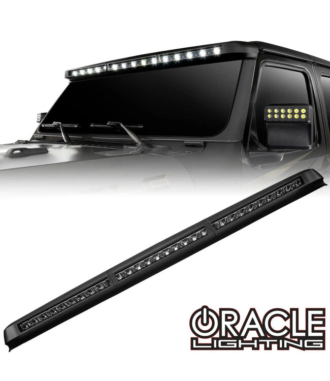 Oracle Lighting Integrated Windshield Roof LED Light Bar System for Jeep Wrangler JL & Gladiator JT