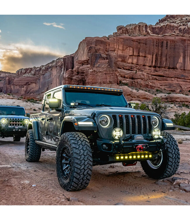 Oracle Lighting Integrated Windshield Roof LED Light Bar System for Jeep Wrangler JL & Gladiator JT