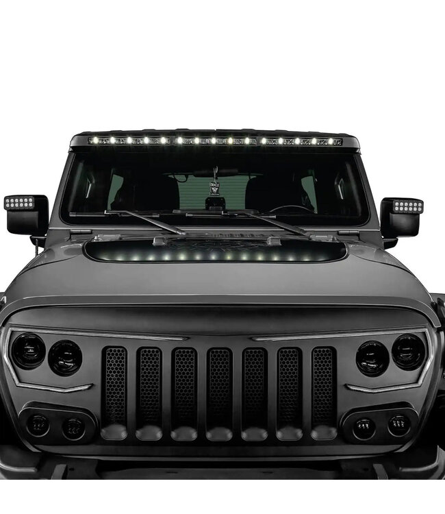 Oracle Lighting Integrated Windshield Roof LED Light Bar System for Jeep Wrangler JL & Gladiator JT