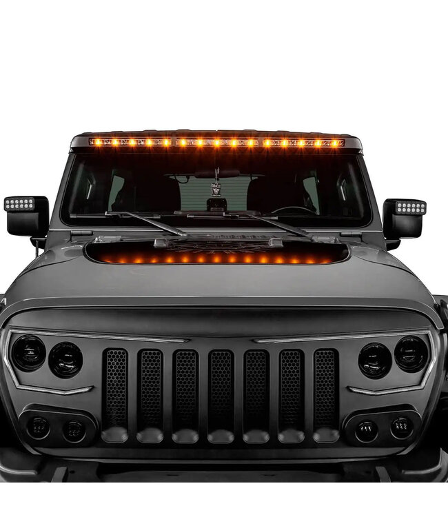 Oracle Lighting Integrated Windshield Roof LED Light Bar System for Jeep Wrangler JL & Gladiator JT